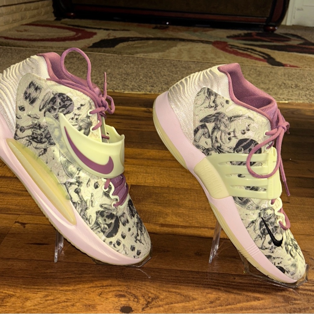 Nike KD ~ “Surrealism” Lime Ice~ Purple/Green ~ Men's Size 18 ~ Basketball Shoes - Picture 5 of 16